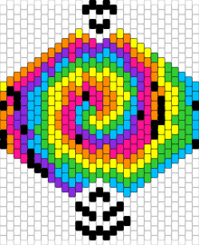 Ugly666 - spiral,tie dye,colorful,mask,heatmap