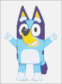 bluey - bluey,dog,character,tv show,children,lightb lue,blue,white