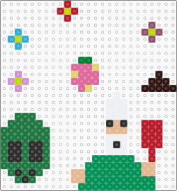 perler ideas ( i even added crawly the gnome lol) - simple,gnome,alien,charms,green