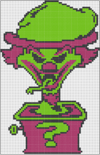 ICP riddle box character - pink,green