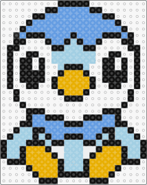 Piplup - piplup,pokemon,character,gaming,penguin,cute,light blue,yellow