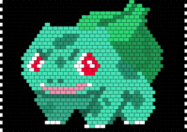 Bulbasaur - bulbasaur,pokemon,character,gaming,panel,starter,green,black