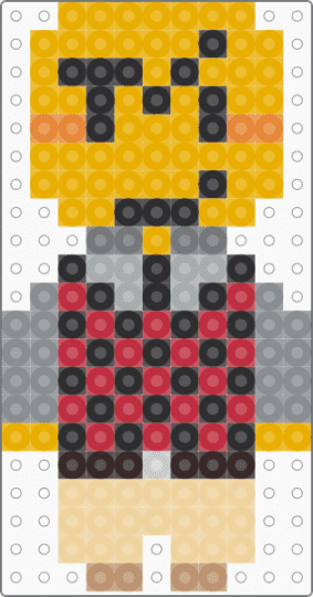 Devesto Die of Death - orange,gray,dieofdeath,die of death,dod,roblox,forsaken,perler