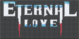 Vampires Rock Eternal Love - eternal love,vampires rock,musical,logo,fangs,blood,text,white,red,teal