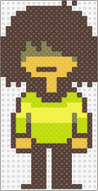 Kris (Light World) - kris dreemur,deltarune,undertale,character,video game,brown,green,tan