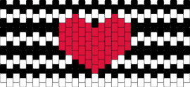 ssfdcfv - heart,horizontal,stripes,cuff,love,valentine,red,black,white