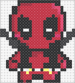 deadpool the silly - deadpool,marvel,chibi,character,comic,superhero,movie,red