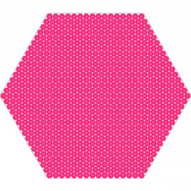 Hi - hexagon,geometric,pink