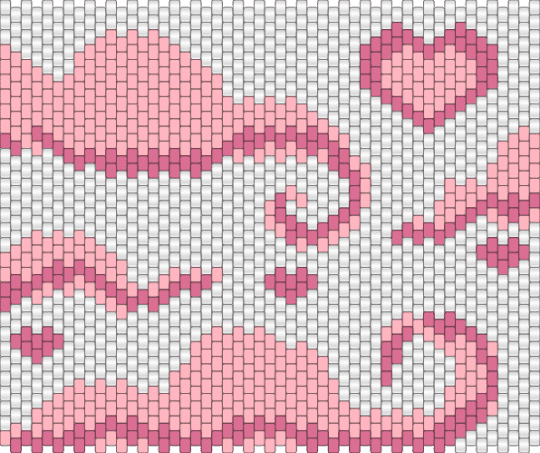 Pink and White Cloud Bag Panel - pink,white