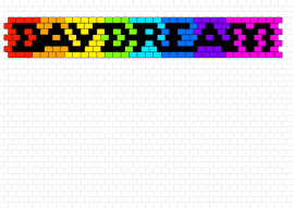 Daydream rainbow - text,rainbow,cuff,vibrant,imagination,colorful,spectrum,daydream,vivid,creative