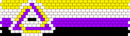 nonbinary therian - nonbinary,therian,theriotype,pride,symbol,cuff,yellow,purple