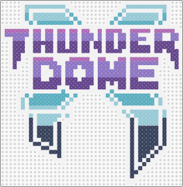 df color - thunder dome,festival,excision,music,logo,edm,dubstep,gradient,purple,teal