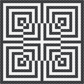 optical - illusion,geometric,trippy,square,panel,black,white