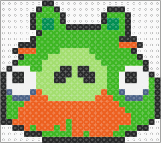 Foreman Pig/Moustache Pig (Angry Birds) - green, mustache pig