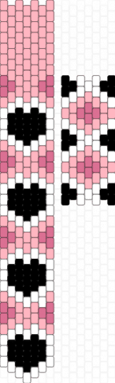 Jirai Kei Tie - pink,white,jirai,jiraikei,jirai kei,hearts,heart