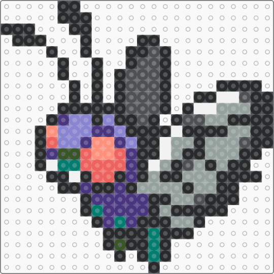 (0012) Butterfree alt - black,gray,purple,butterfree,pokemon,pokmon sprite,sprite