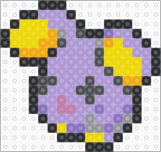 #293 Whismur sprite - pink, pokemon, pokemon sprite, sprite, whismur, yellow