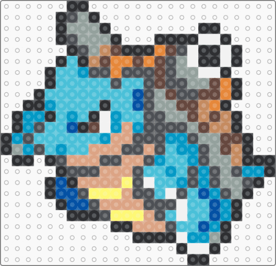 (0009) Blastoise alt - blastoise, gray, light blue, pokemon, pokmon sprite, sprite