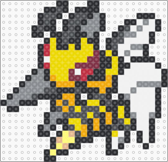 (0015) Mega Beedrill - beedrill, black, gray, mega, pokemon, yellow