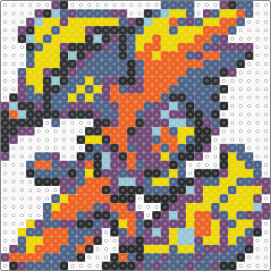 Tapu Koko small - blue,orange,pink,yellow,pokemon,tapu koko