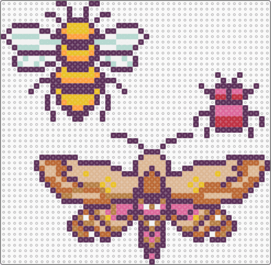 Bugs 1 - pink,tan,beige,bugs,bug,beetle,moth