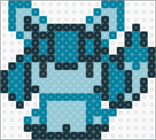 Glaceon mini - teal,light blue,glaceon,eevee,pokemon