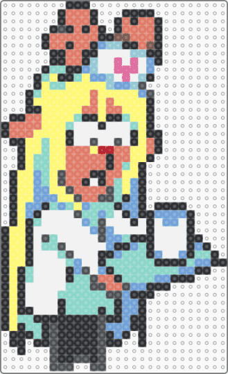 Nurse Noelle (credit in des) - orange,light blue,yellow,noelle,deltarune,undertale,sprite