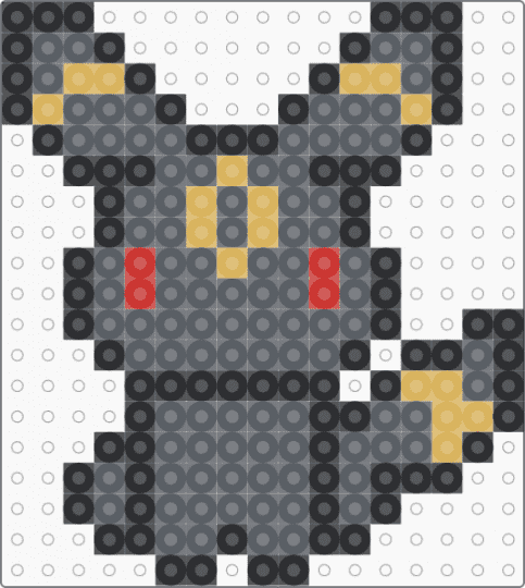 Umbreon mini - gray,umbreon,eevee,pokemon