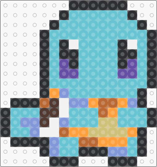 Chibi Squirtle - light blue,squirtle,pokemon,starter