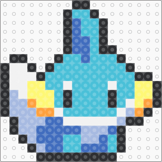 Chibi mudkip - light blue,mudkip,pokemon,starter