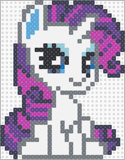 Rarity chibi - gray,purple,rarity,mlp,my little pony