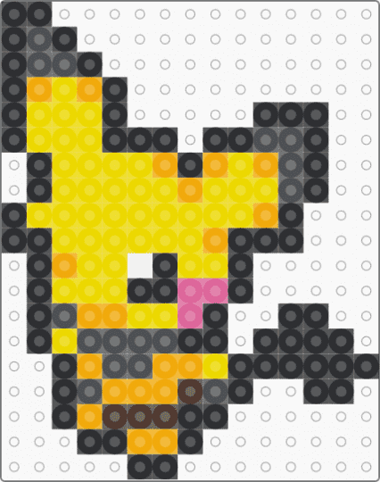 (0172) Pichu - black,orange,yellow,pichu,pokemon,pokmon sprite,sprite