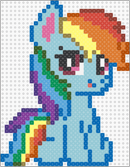 Cute Rainbow Dash - blue,red,light blue,orange,rainbow dash,dash,mlp,my little pony