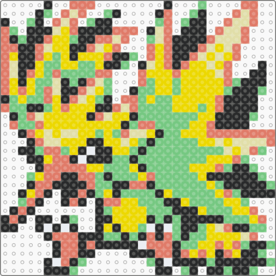 Zapdos small - yellow,teal,pokmon,zapdos