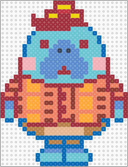 Animal crossing Wardell - blue,red,light blue,orange,animal crossing,wardell,new horizons,acnh