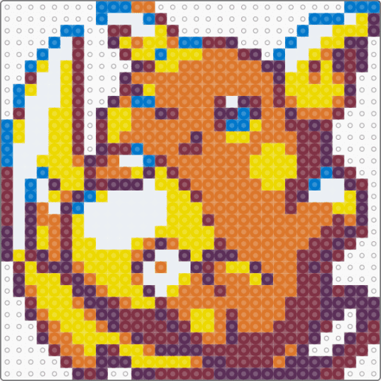 Richu Small - pink,yellow,orange,brown,pokemon