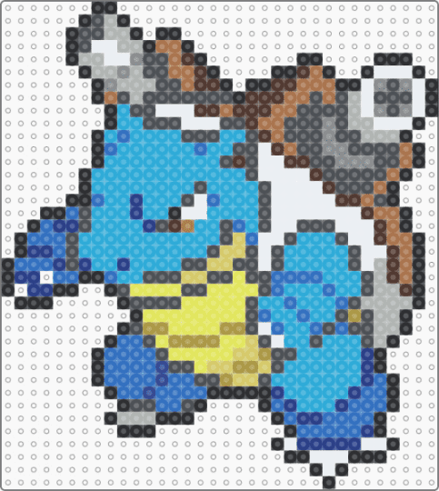 (0009) Blastoise - blue,gray,light blue,blastoise,pokemon