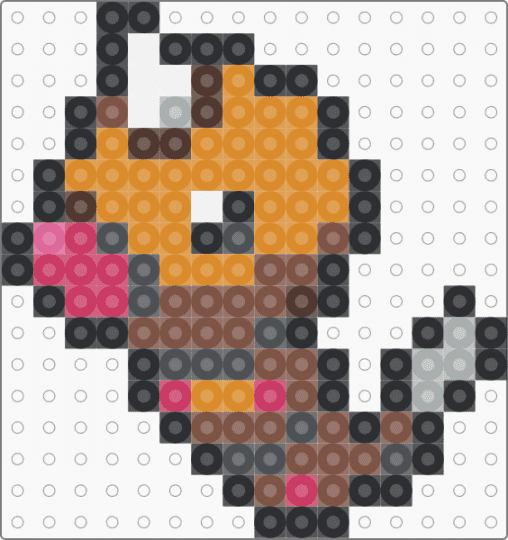 (0013) weedle - gray, orange, pokemon, tan, weedle
