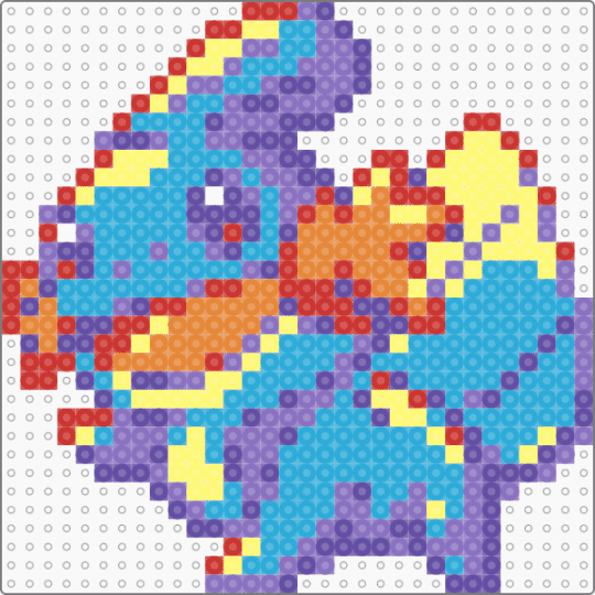 Mudkip small - purple,blue,light blue,pokemon,mudkip