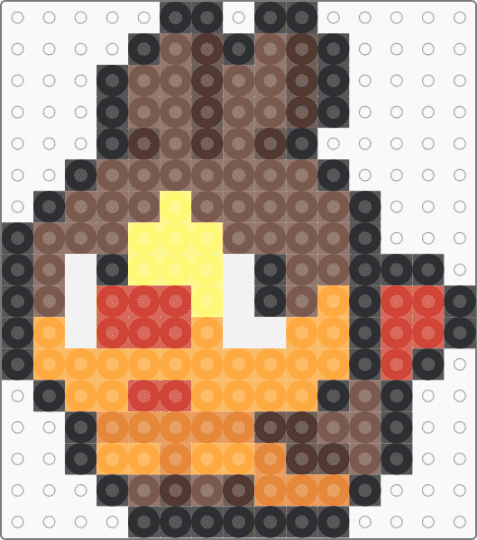 Chibi tepig - orange,tan,tepig,pokemon,starters