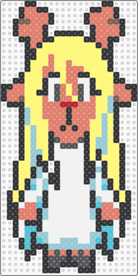 Noelle sprite remaster (credit in des) - yellow,orange,light blue,noelle,deltarune,undertale,sprite