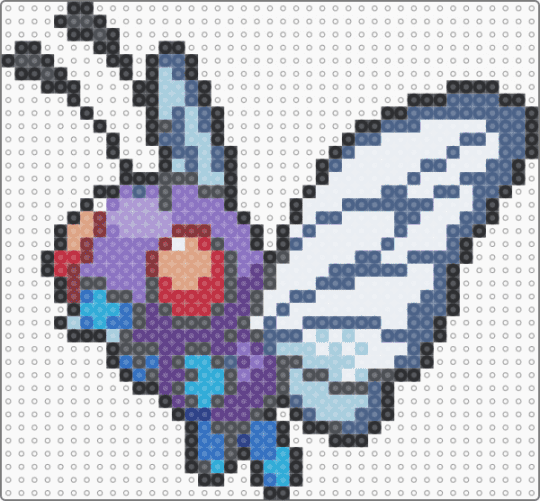 (0012) butterfree - blue,gray,light blue,butterfree,pokemon