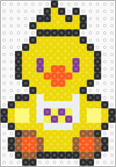 Chica chicken small - yellow,chica,fnaf,five nights at freddys