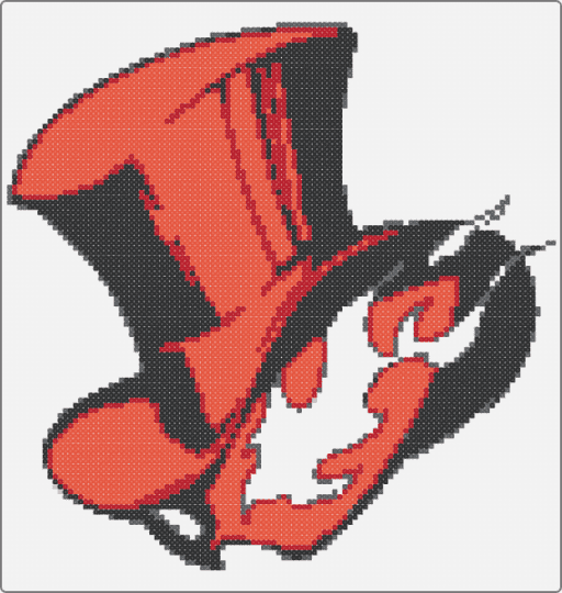 Persona 5 - persona 5,top hat,white,red