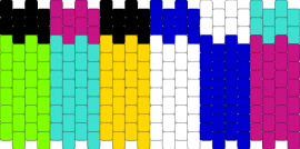 the first cuff i ever made - pink,light blue,purple,tv screen,glitch,tv