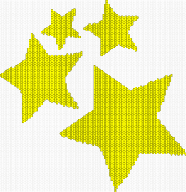 kinda funky stars - stars,night,yellow