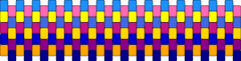 thing that hurt my eyes to make - trippy,colorful,random,zipper,cuff,blue,pink,yellow