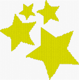 kinda funky stars - stars,night,simple,yellow