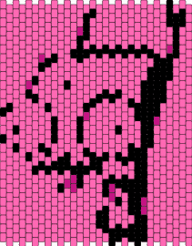 gir - gir,invader zim,cartoon,tv show,panel,outline,pink,black