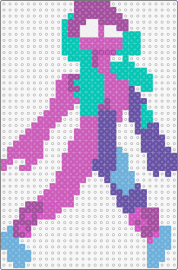 Space Girl - space girl,delver,alien,character,pink,teal,purple